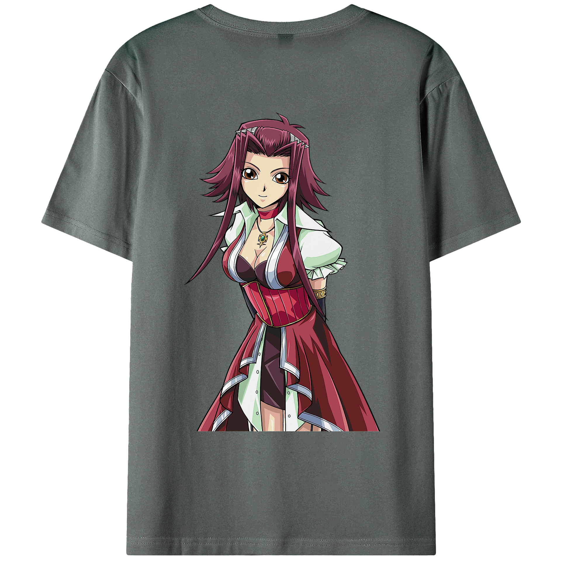 （画像用） 遊☆戯☆王 Yu-Gi-Oh! 綿100％ メンズ半袖Tシャツ（バックプリント） 通気性